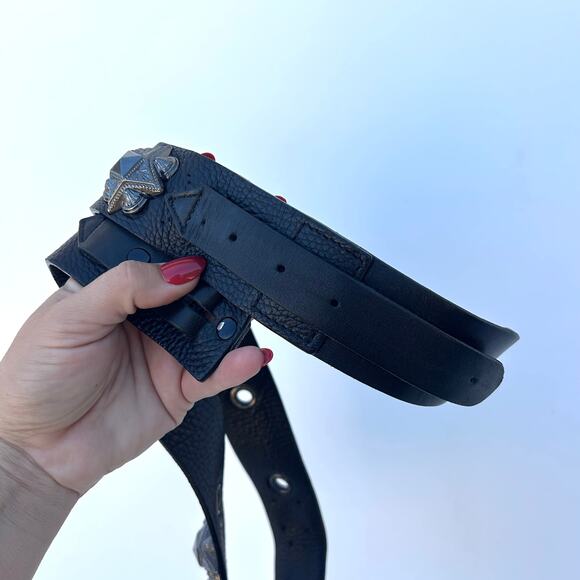 Vintage Y2K Burberry Belt Prorsum Warrior Brown Hardware Runway Designer - Picture 4 of 6